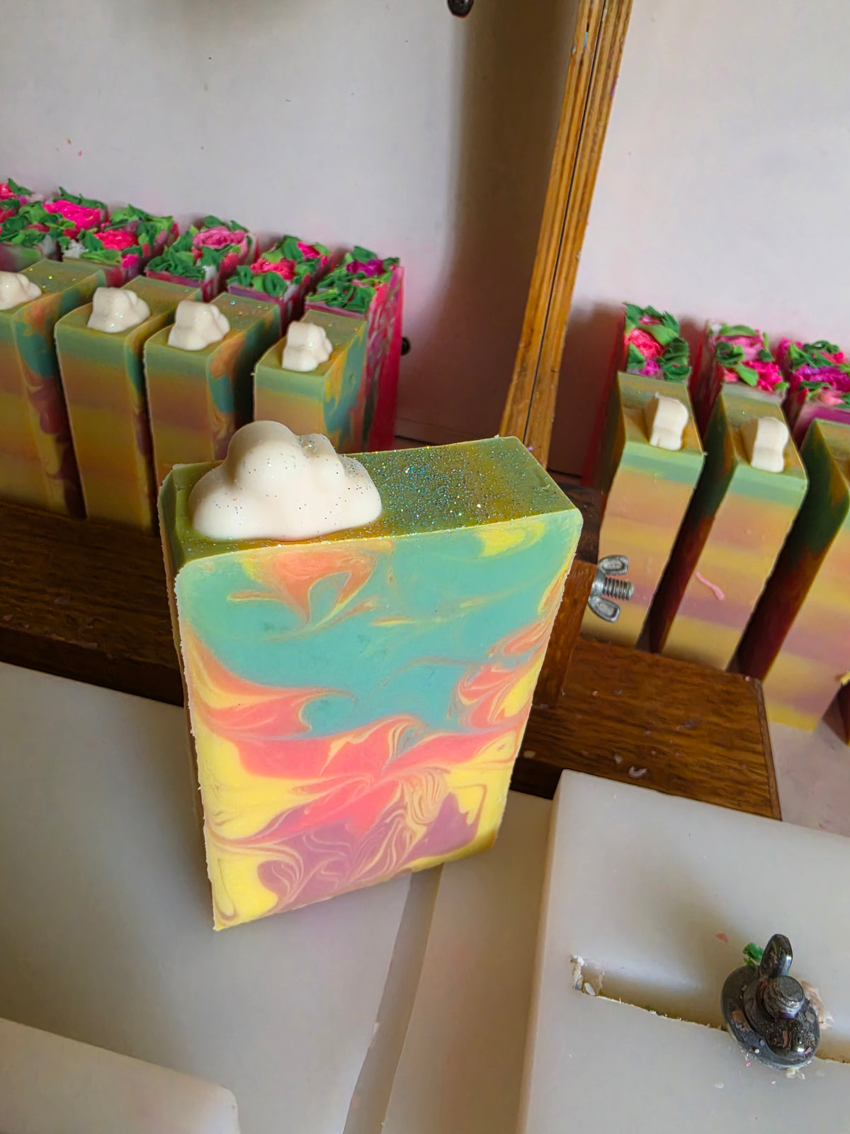 Cotton Candy Clouds Handmade Soap