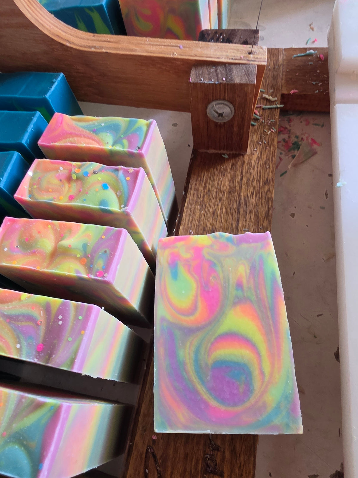 Rainbow Sherbert Handmade Soap