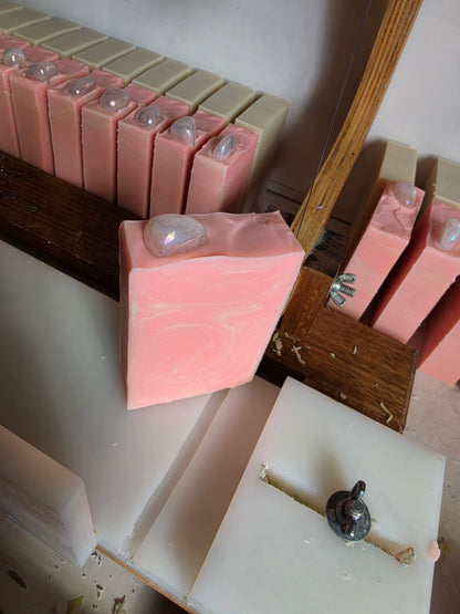 Aura Rose Quartz Handmade Soap