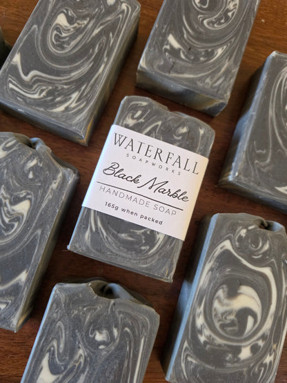Black Marble Handmade Soap