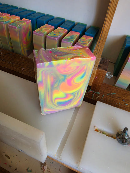 Rainbow Sherbert Handmade Soap