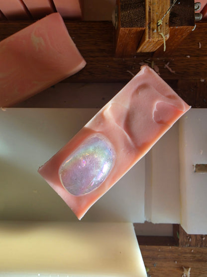 Aura Rose Quartz Handmade Soap