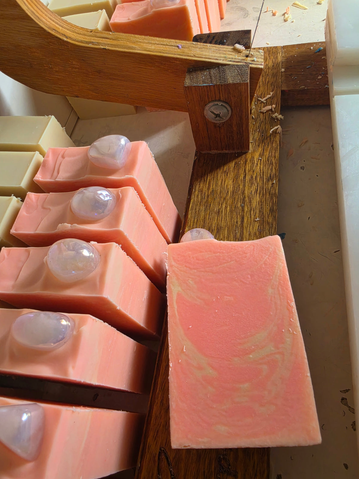 Aura Rose Quartz Handmade Soap