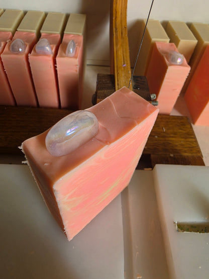 Aura Rose Quartz Handmade Soap
