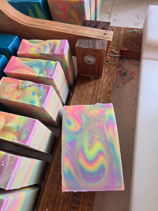 Rainbow Sherbert Handmade Soap
