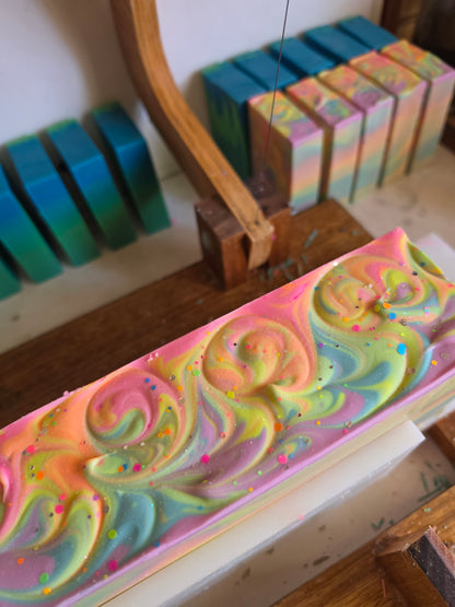 Rainbow Sherbert Handmade Soap