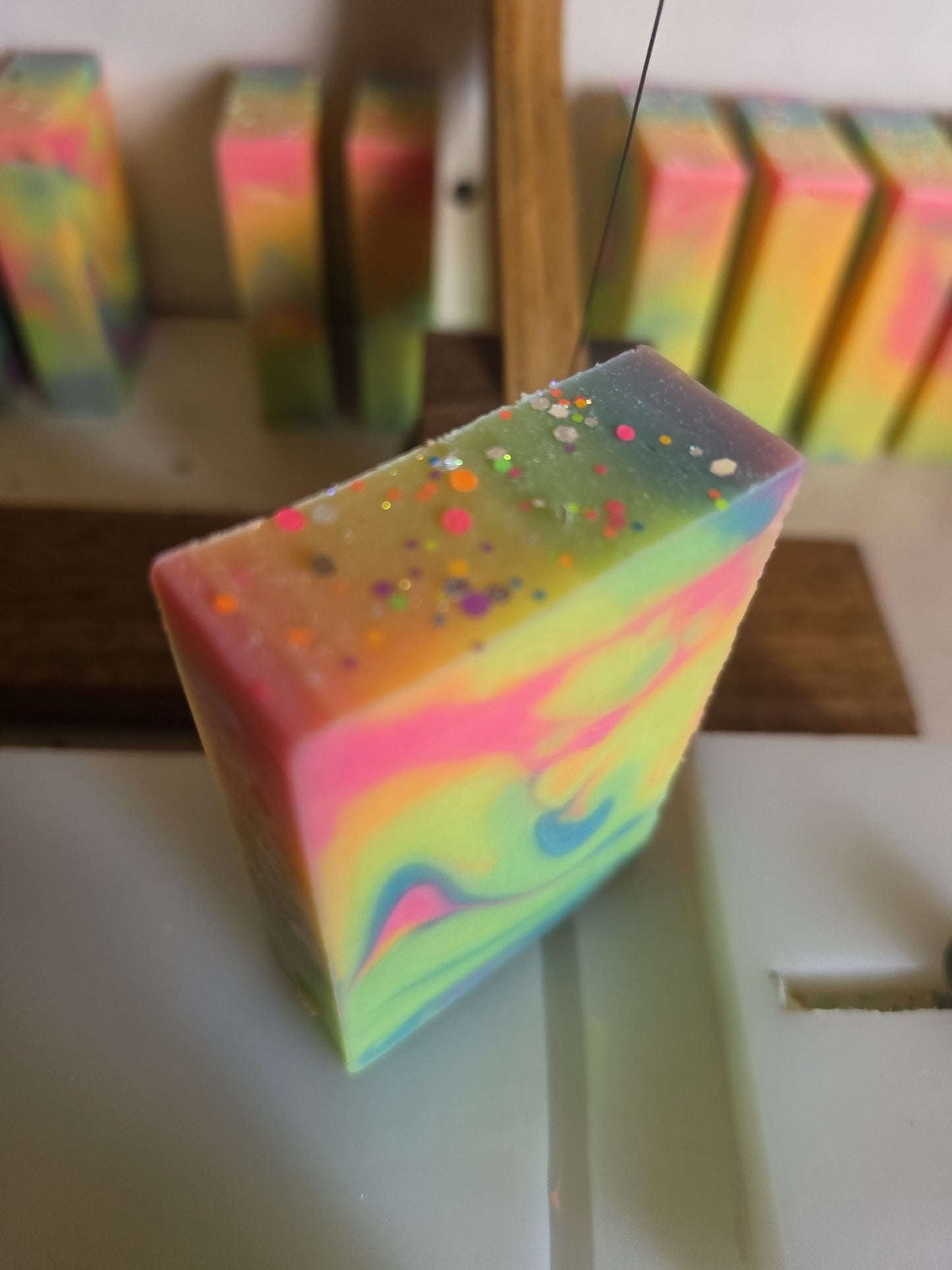 Rainbow Sherbert Handmade Soap