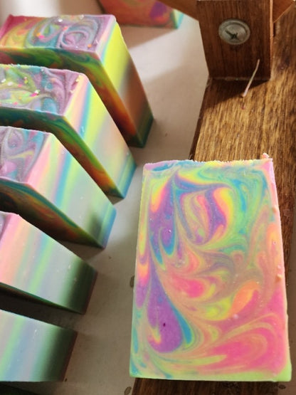 Rainbow Sherbert Handmade Soap