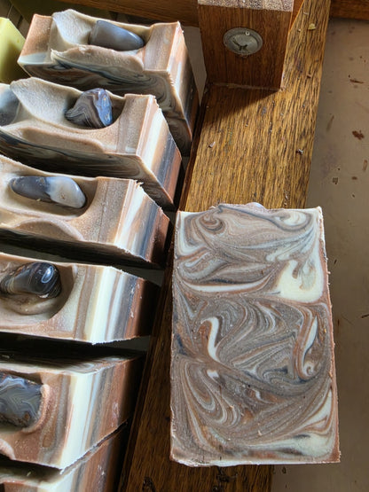 Agate Sandalwood & Lime Handmade Soap