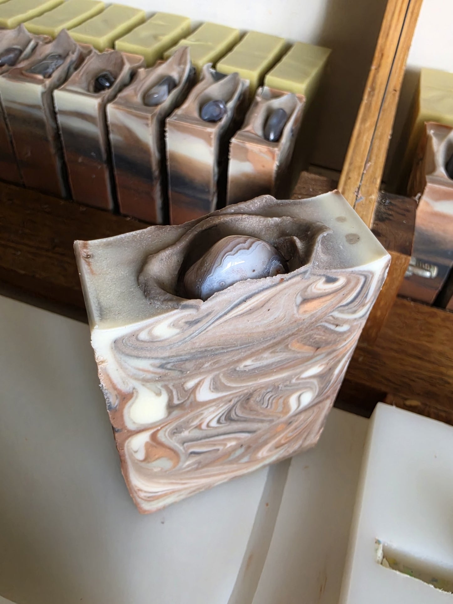 Agate Sandalwood & Lime Handmade Soap