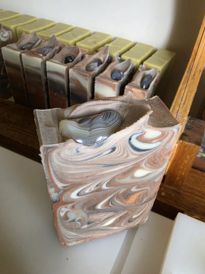 Agate Sandalwood & Lime Handmade Soap