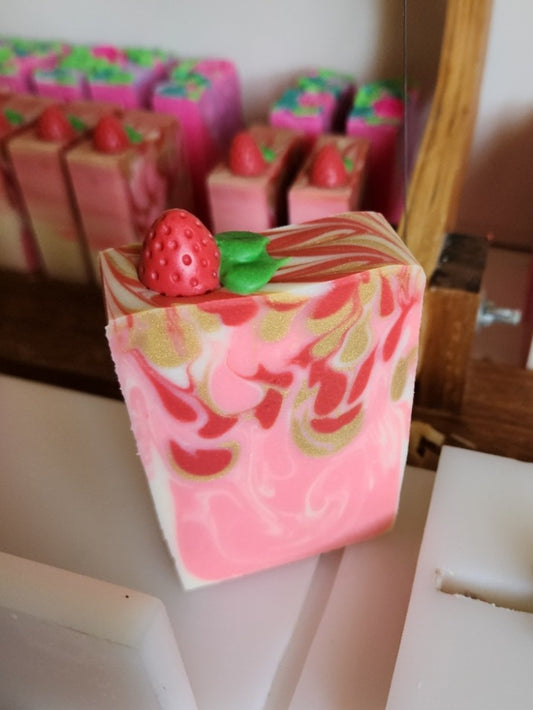 Sparkling Strawberries Handmade Soap